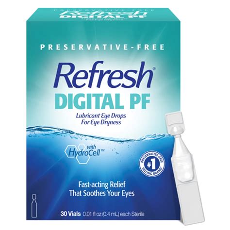 Buy Refresh Digital Pf Lubricant Eye Drops Preservative Free 001 Fl
