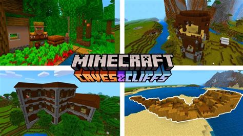 Semillas De Minecraft Bedrock 1 17 Jungla Aldeas Mansión Barco Y