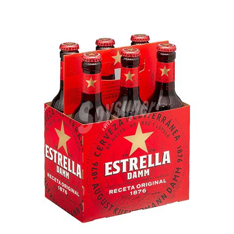 Estrella Damm Cerveza Rubia Pack X Cl