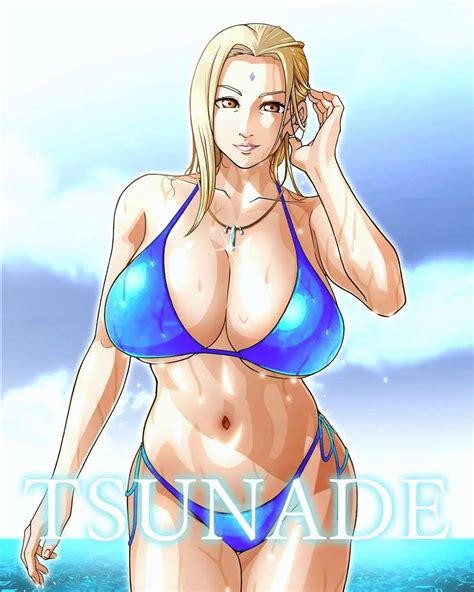 Lady Tsunade In A Blue Bikini Scrolller