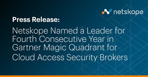 Netskope Named A Leader For Fourth Consecutive Year In Gartner Magic