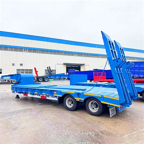 Titan Axle Semi Low Bed Trailer Truck For Sale In Tanzania W Low