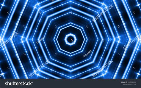 Blue Neon Lights Background Stock Illustration 1260980320 | Shutterstock