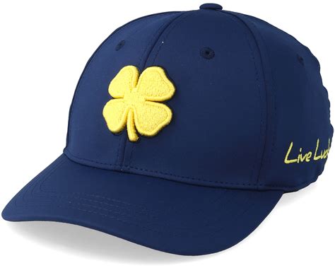 Premium Clover Navyyellow Flexfit Black Clover Caps