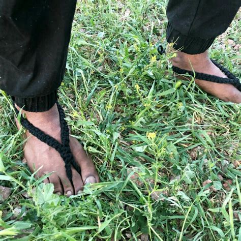 Barefoot Sandals Pair Men S Barefoot Sandals Hemp Etsy