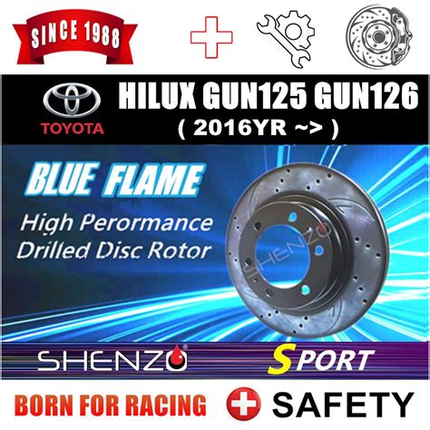 DISC ROTOR HILUX Vigo GUN125 Gun126 319MM FRONT SPORT ROTOR BRAKE PAD