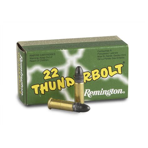 Remington Thunderbolt 22lr Lrn 40 Grain 50 Rounds 23743 22lr Ammo At Sportsmans Guide