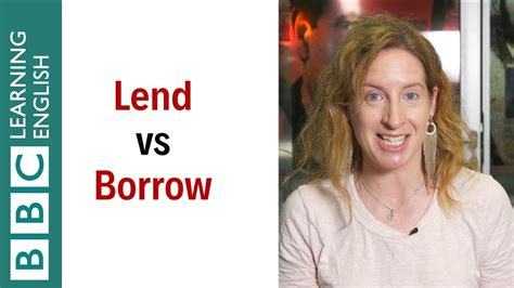 Lend Vs Borrow English In A Minute Youtube