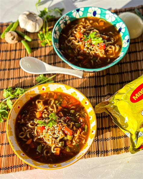 Maggi Manchow Soup — The Global Vegetarian