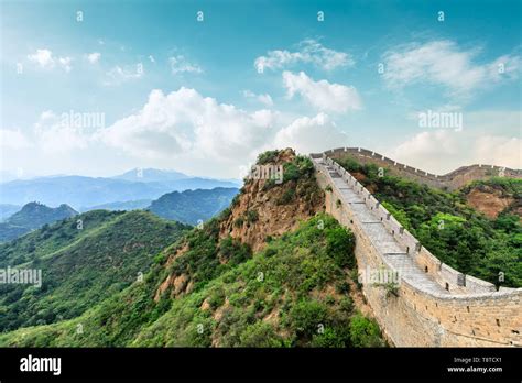 The Great Wall Of China At Jinshanling Stock Photo Alamy