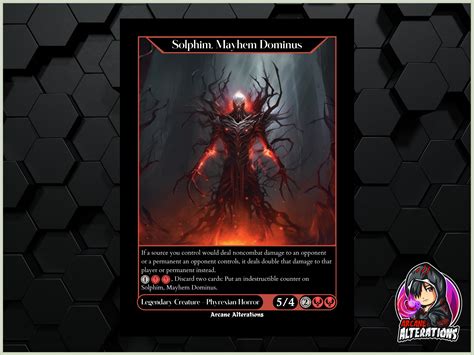 Solphim Mayhem Dominus Full Art Custom Mtg Commander Proxy