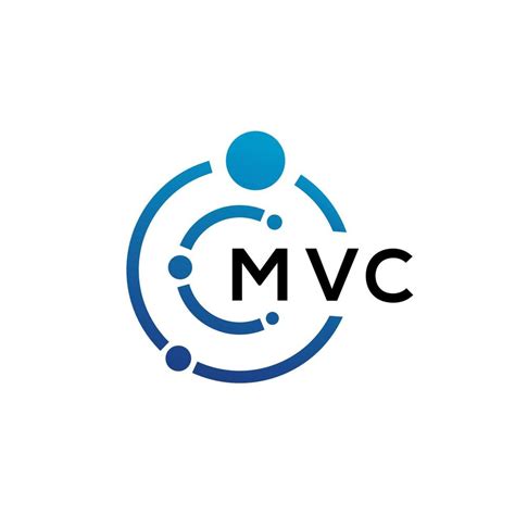 MVC letter technology logo design on white background. MVC creative ...