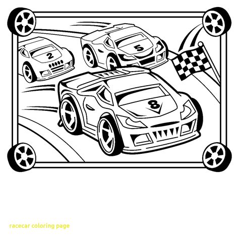 Cool Race Car Coloring Pages At Free Printable