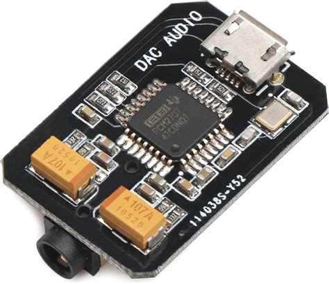 DROK Micro PCM2707 DAC USB Decoder Board Sound Card 90DB Digital To