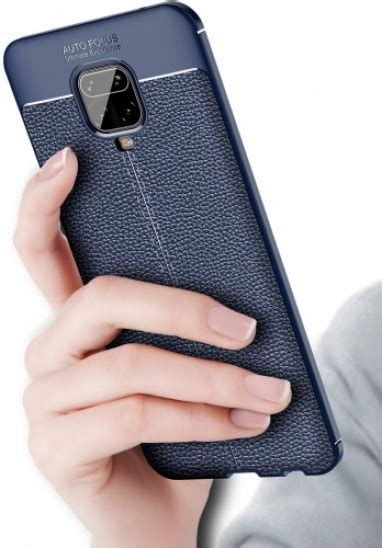 Xiaomi Redmi Note 9 Pro Kılıf Deri Görünümlü Lüks Parmak İzi Bırakmaz