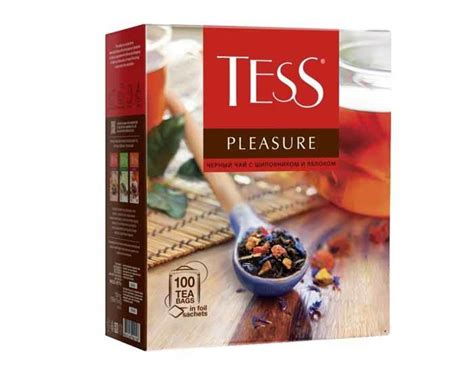 Купить Чай черный в пакетиках Tess Pleasure 100 пак/уп, 1,5 г (Тесс) по ...