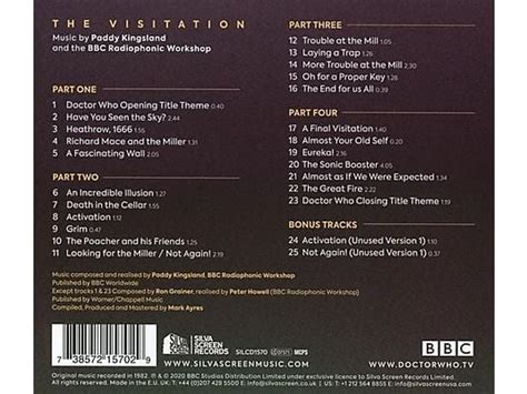 Ost Original Soundtrack Tv Doctor Who The Visitatation Cd Ost