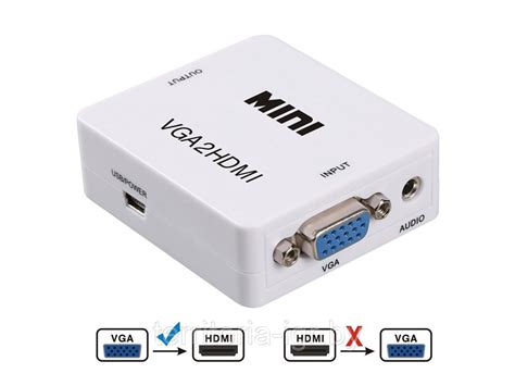 Купить Адаптер VGA to HDMI переходник конвертер 720p/1080p Luom в ...