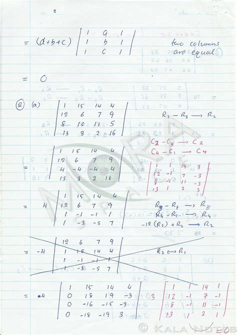 Solution Matrices Exercises Studypool