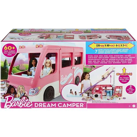 Barbie Camper Playset Dreamcamper Toy Vehicle With Accessories