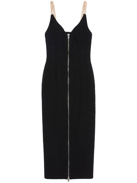 Gucci V Neck Stretch Wool Dress Farfetch