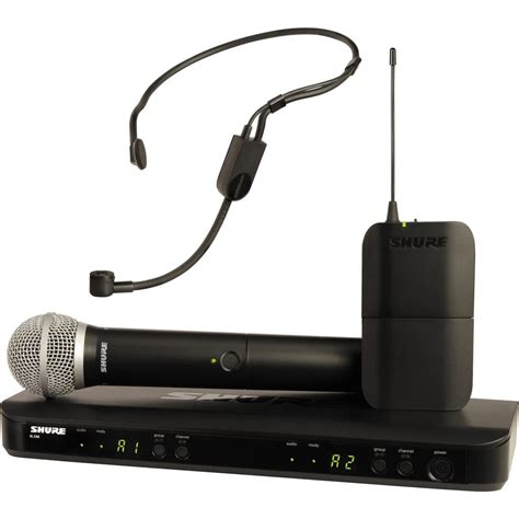 Shure BLX1288 P31 Dual Channel Headset Handheld Combo Wireless Mic