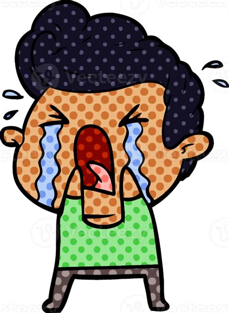 Cartoon Crying Man 45051007 Png