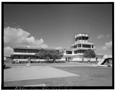 Naval Air Station Barbers Point Control Tower And Aviation Operations Building Near Intersection