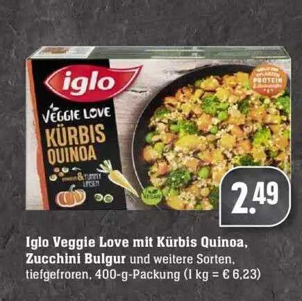 Iglo Veggie Love Mit K Rbis Quinoa Zucchini Bulgur Angebot Bei Edeka