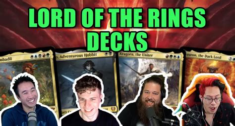 Commander Clash Podcast We Brew Lord Of The Rings Decks