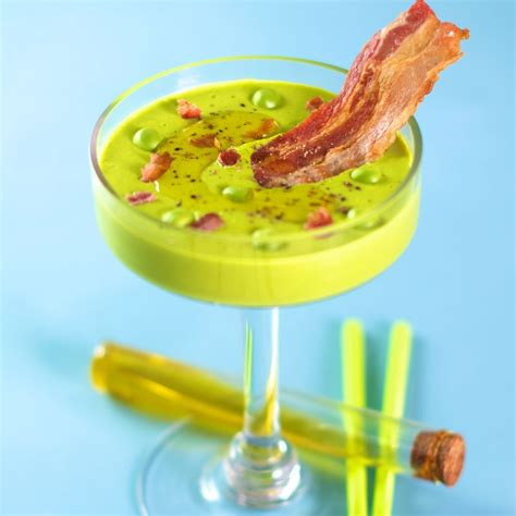 Recette velouté de petits pois Marie Claire