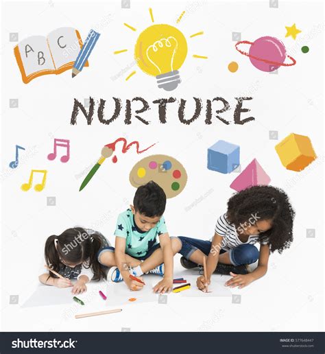 Children Learning Nurture Graphic Icon Symbol Stock Photo 577648447