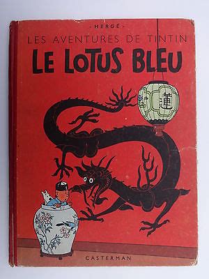 Comicsvalue BD Album Ancien Les Aventures De Tintin Le Lotus Bleu