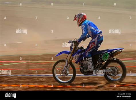 Cross Country Motorbike Race Stock Photo Alamy