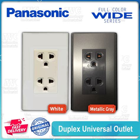 Panasonic Duplex Universal Outlet With Grounding Gang