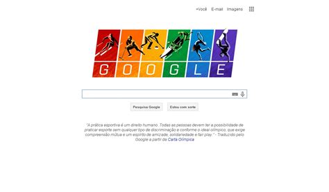 Google Coloca Cores Da Bandeira Gay Em Doodle Dedicado Aos Jogos De