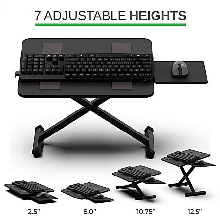 Uncaged Ergonomics Kt Adjustable Height Tilt Computer Keyboard Stand