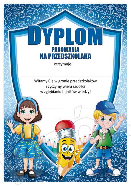 Dyplom Pasowania Na Przedszkolaka