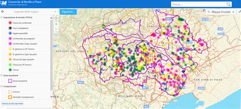 Gestione Cartografia Cons Di Bonifica Piave