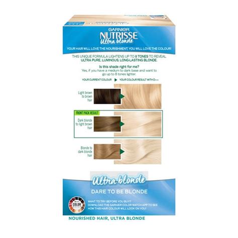 Garnier Nutrisse Ultra Blonde D Bleach Lightener Permanent Hair Dye Superdrug