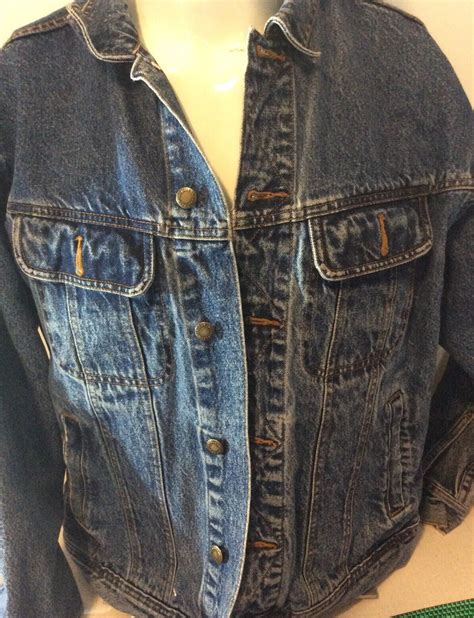 Wrangler Rugged Wear Jean Jacket Mens Size Large Vin Gem