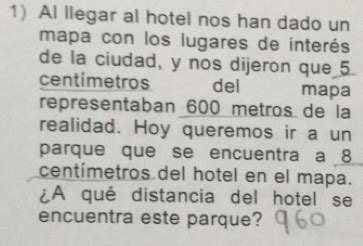 Solved 1 Al Llegar Al Hotel Nos Han Dado Un Mapa Con Los Lugares De