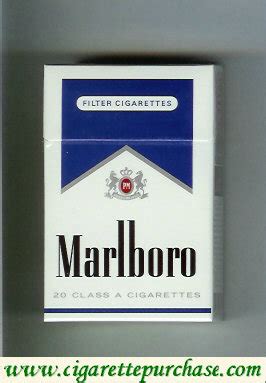 Marlboro white and blue cigarettes hard box