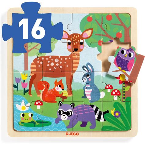 Puzzle Cadre Pi Ces Puzzlo Forest Djeco