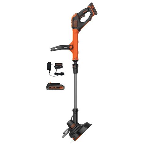 Black Decker Easyfeed 20 Volt Max 12 In Straight Cordless String Trimmer With Edger Capable