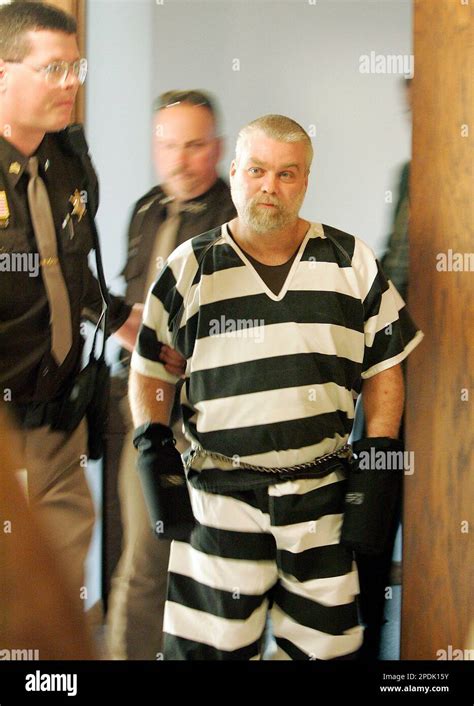 Steven Avery Is Escorted Out Of The Manitowoc County Courthouse Following His Initial Appearance