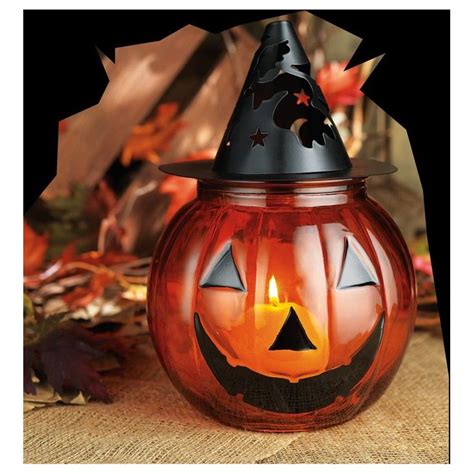 Halloween Glass Votive Candle Holder Halloween Candles Holders Pumpkin Halloween Decorations