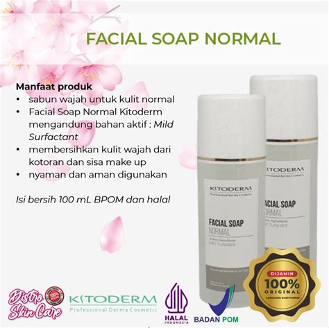 Kitoderm Facial Soap Normal Agen Theraskin Care