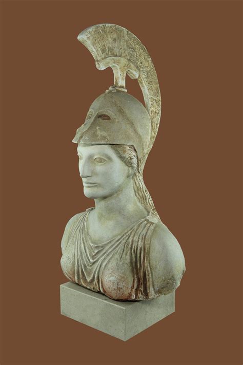 Greek God Athena S Bust Statue Is A Unique Handmade Reproduction