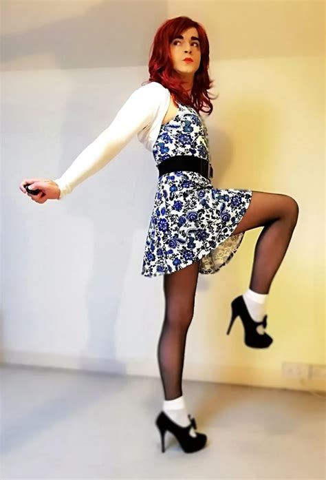 Marie Crossdresser In Pretty Dress Seamless Pantyhose 10 Nude Pics XHamster